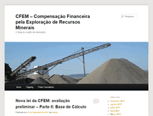 Tablet Screenshot of blog.cfem.com.br